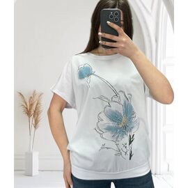 футболка жіноча 25025 white р.46-54 "G.L.S.A" недорого оптом від прямого постачальника