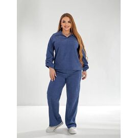 Фотография Костюм женский 718 blue р.48-54 "DORA" недорого оптом от прямого поставщика