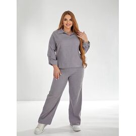 Фотография Костюм женский 718 l.grey р.48-54 "DORA" недорого оптом от прямого поставщика