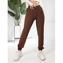 Фотография Штаны спортивные женские 859 d.brown р.44-58 "DORA" недорого оптом от прямого поставщика