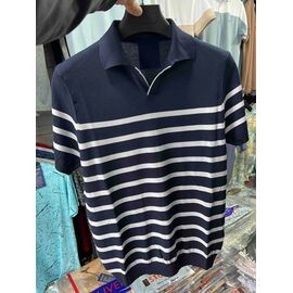 Фотография Футболка мужская 44348 navy р.M-2XL "Vip Stendo" недорого оптом от прямого поставщика