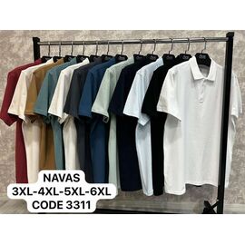 Фотография Футболка мужская 3311 wine р.3XL-6XL "Vip Stendo" недорого оптом от прямого поставщика