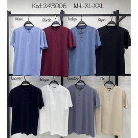 Футболка чоловіча 243006-1 wine р.3XL-6XL "Vip Stendo" недорого оптом від прямого постачальника