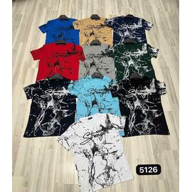 Фотография Футболка мужская 5126 beige р.M-2XL "Vip Stendo" недорого оптом от прямого поставщика