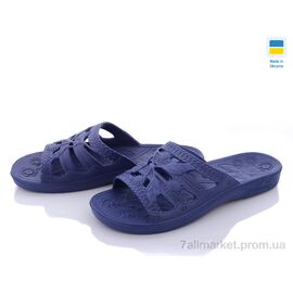 Фотография Шлепки женские облегченные Лето Крок Украіна С60 т.синій (6 пар р.36-41) "Vladimir" недорого оптом от прямого поставщика