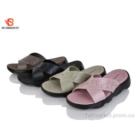Фотография Шлепки женские облегченные Лето 3328-5 mix (12 пар р.36-41) "SCARRHETT" недорого оптом от прямого поставщика