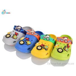 Фотография Кроксы детские летние Лето A9115-2 mix (24 пар р.25-29) "BBT" недорого оптом от прямого поставщика