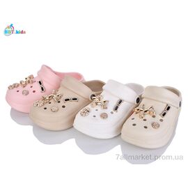 Фотография Кроксы детские летние Лето A9126-3 mix (24 пар р.30-35) "BBT" недорого оптом от прямого поставщика