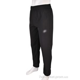 Спортивні штани чоловічі Літо 4033-A04-1 black (5 шт. р.сіткаM-3XL) "Мир" недорого оптом від прямого постачальника