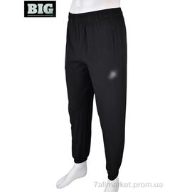 Спортивні штани чоловічі Літо 4033-A05-1 black (5 шт. р.сіткаM-3XL) "BIG" недорого оптом від прямого постачальника