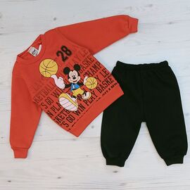 Фотография Костюм детский спортивный тёплый на мальчика ML26 orange р.1-4 "MALIBU" недорого оптом от прямого поставщика