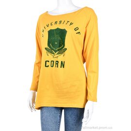 Батник жіночий Весна/осінь B097-1 yellow (10738) (5 шт. р.сіткаOne size) "Obuvok" недорого оптом від прямого постачальника