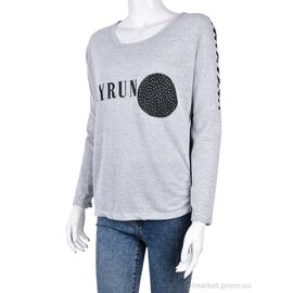 Батник жіночий Весна/осінь B0101-2 grey (10802) (5 шт. р.сіткаOne size) "Obuvok" недорого оптом від прямого постачальника