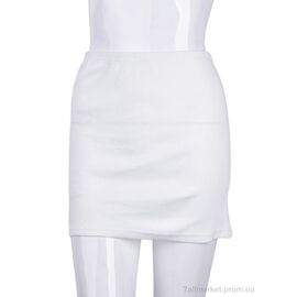 Фотография Женская юбка оптом Весна/осень B025-3 white (10657) (4 шт. р.сетка XL-2XL) "Obuvok" недорого оптом от прямого поставщика