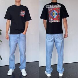 Фотография Футболка мужская 2154 black р.S-XL "i8denim" недорого оптом от прямого поставщика