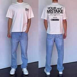 Фотография Футболка мужская 2212 white р.S-XL "i8denim" недорого оптом от прямого поставщика