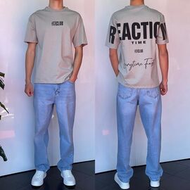 Фотография Футболка мужская 2226 grey р.S-XL "i8denim" недорого оптом от прямого поставщика
