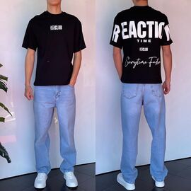 Футболка чоловіча 2227 black р.S-XL "i8denim" недорого оптом від прямого постачальника