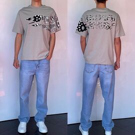 Футболка чоловіча 2228 grey р.S-XL "i8denim" недорого оптом від прямого постачальника