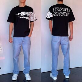 Фотография Футболка мужская 2229 black р.S-XL "i8denim" недорого оптом от прямого поставщика