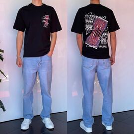 Фотография Футболка мужская 2234 black р.S-XL "i8denim" недорого оптом от прямого поставщика