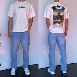 Фотография Футболка мужская 2243 white р.S-XL "i8denim" недорого оптом от прямого поставщика