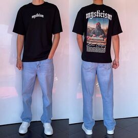 Фотография Футболка мужская 2244 black р.S-XL "i8denim" недорого оптом от прямого поставщика