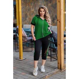 Фотография Костюм женский 1311 green р.50-64 "Seven Zikina" недорого оптом от прямого поставщика