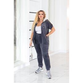 Фотография Костюм спортивный женский 914 d.grey р.48-62 "Seven Zikina" недорого оптом от прямого поставщика