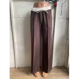 Штани спортивні жіночі 1054 brown р.S-XL "VICTORY" недорого оптом від прямого постачальника