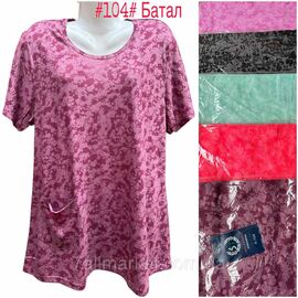 Туніка жіноча літня/батал розміри 5XL-8XL (мікс кв) "NICOLAS" недорого від прямого постачальника