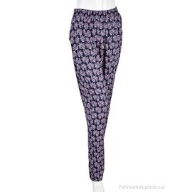 Фотография Женские брюки Лето 1716-4 (10884) navy (10 шт. р.сетка M-4XL) "Obuvok" недорого оптом от прямого поставщика