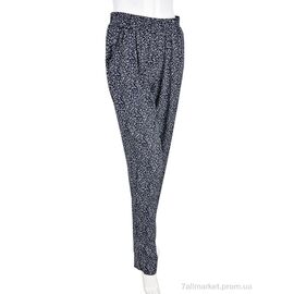 Жіночі брюки Літо 1716-9 (10884) navy (10 шт. р.сіткаM-4XL) "Obuvok" недорого оптом від прямого постачальника