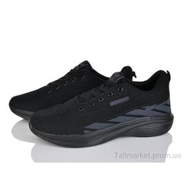 Фотография Кроссовки мужские модные Весна/осень A2408 black (8 пар р.43-47) "Lion-Lu" недорого оптом от прямого поставщика