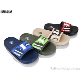 Шльопанці дитячі літні Літо 7791 mix (12 пар р.36-41) "Super Gear" недорого оптом від прямого постачальника