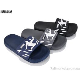 Шльопанці дитячі літні Літо 7790 mix (12 пар р.36-41) "Super Gear" недорого оптом від прямого постачальника