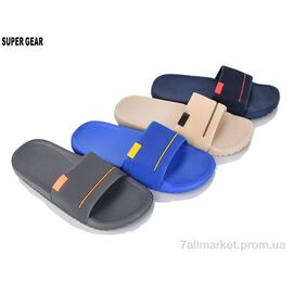 Шльопанці дитячі літні Літо 7792 mix (12 пар р.36-41) "Super Gear" недорого оптом від прямого постачальника