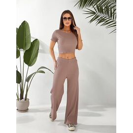 Фотография Костюм женский 7010 brown р.46-52 "ZLATA" недорого оптом от прямого поставщика