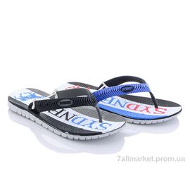 Шльопанці чоловічі пляжні Літо MP7021 mix (30 пар р.40-45) "Sydney" недорого оптом від прямого постачальника