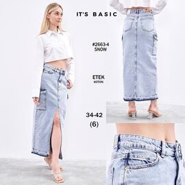 Фотография Юбка женская 2663-4 l.blue р.34-42 "Ruxa" недорого оптом от прямого поставщика