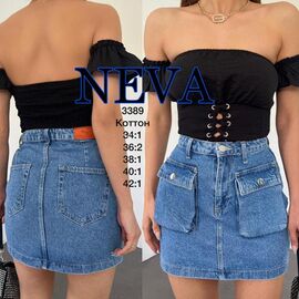 Спідниця жіноча 3389 blue р.34-42 "Ruxa" недорого оптом від прямого постачальника