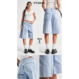 Фотография Шорты женские 3816 l.blue р.34-42 "Ruxa" недорого оптом от прямого поставщика