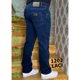 Фотография Джинсы мужские 1202LACI blue р.30-36 "God Baron" недорого оптом от прямого поставщика