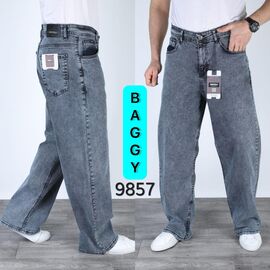 Джинси чоловічі 9857 blue р.28-34 "God Baron" недорого оптом від прямого постачальника