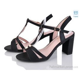 Фотография Босоножки женские летние Лето 815-29 black (8 пар р.36-40) "Rama" недорого оптом от прямого поставщика