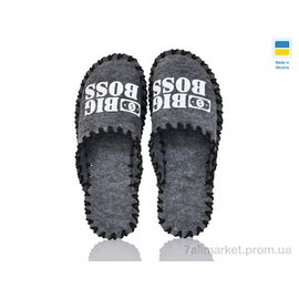 Тапки чоловічі домашні Весна/осінь 364 сірий (9 пар р.40-45) "Active" недорого оптом від прямого постачальника