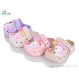 Фотография Кроксы детские летние Лето A9129-1 mix (24 пар р.18-23) "BBT" недорого оптом от прямого поставщика