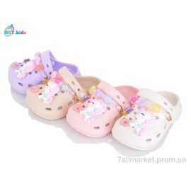 Фотография Кроксы детские летние Лето A9129-2 mix (24 пар р.24-29) "BBT" недорого оптом от прямого поставщика