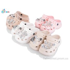Фотография Кроксы детские летние Лето A9134-2 mix (24 пар р.24-29) "BBT" недорого оптом от прямого поставщика