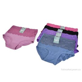 Труси Весна/осінь Z30097 mix (12 шт. р.сітка5XL-7XL) "LOOK&BUY" недорого оптом від прямого постачальника